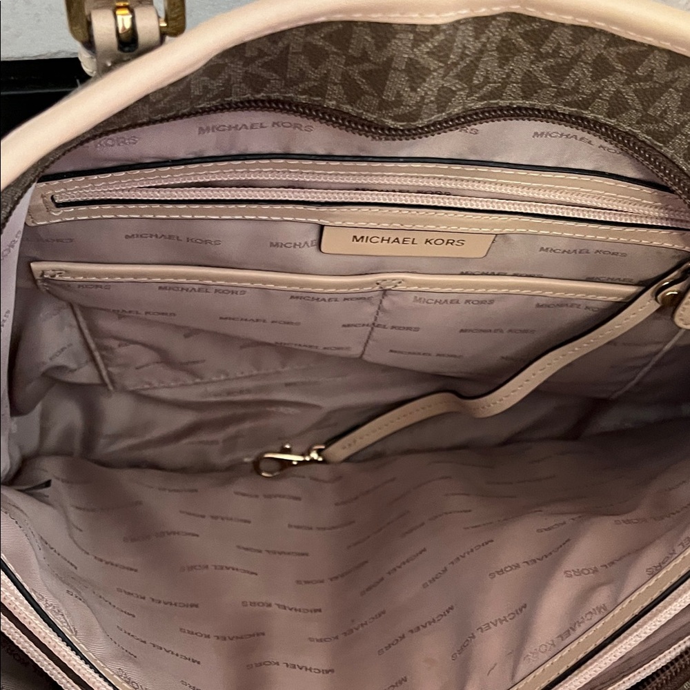 Michael Kors Tan and Brown Signature Tote - Picture 4 of 4